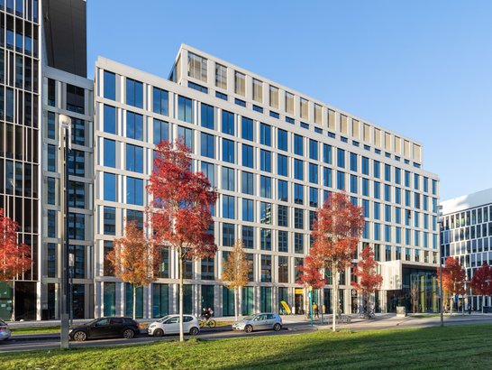 The picture shows the exterior of the Timber in Frankfurt