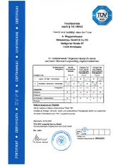 PORR VERKEHRSWEGEBAU A.Waggershauser Zertifikat WHG