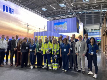 Gruppenfoto am Stand der PORR auf der Expo Real 2026