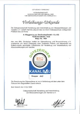 PORR Verkehrswegebau A.Waggershauser Gueteschutz Kanalbau AK2