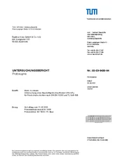 PORR DE Mineralische Rohstoffe Pruefzeugnis TUM Baustoffgemisch Boden 0 56 nach DIN EN 13285 und TL Gestein StB 28.06.2023