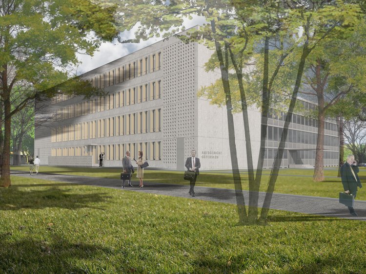 Visualisierung des Amtsgericht in Gütersloh. 