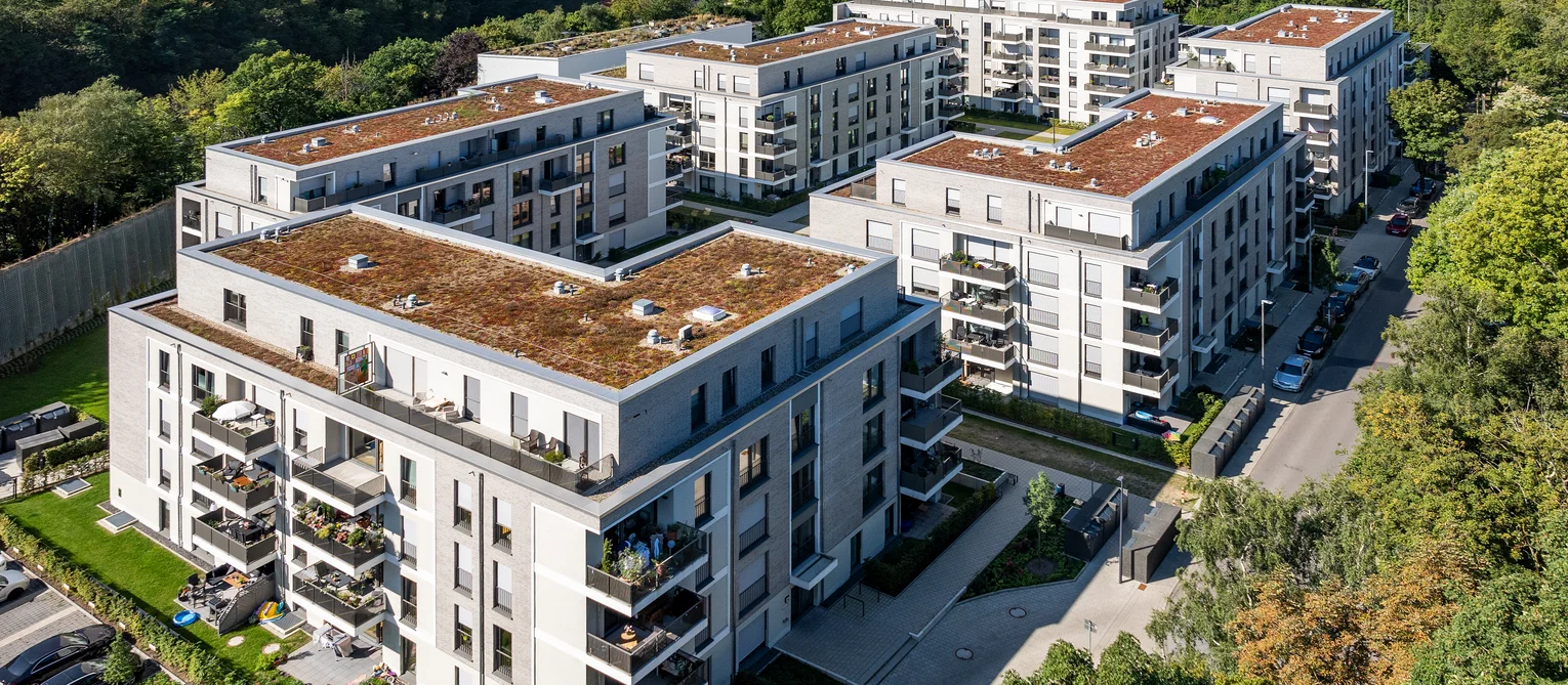 Manfredstraße, Essen The picture shows the building on Manfredstraße in Essen from the outside.