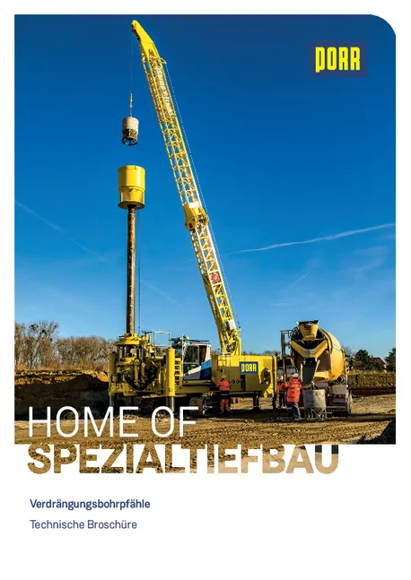 Technische Broschuere Verdraengungsbohrpfahl
