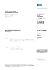 PORR DE Mineralische Rohstoffe Pruefzeugnis TUM petrographische Zusammensetzung und Alkaliempfindlichkeit 28.06.2023