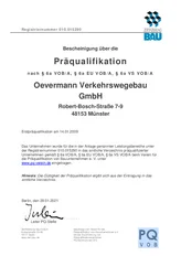 PORR DE VERKEHRSWEGEBAU PQ Bescheinigung D