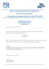 PORR Spezialtiefbau PQ VOB PORR Spezialtiefbau PQ VOB