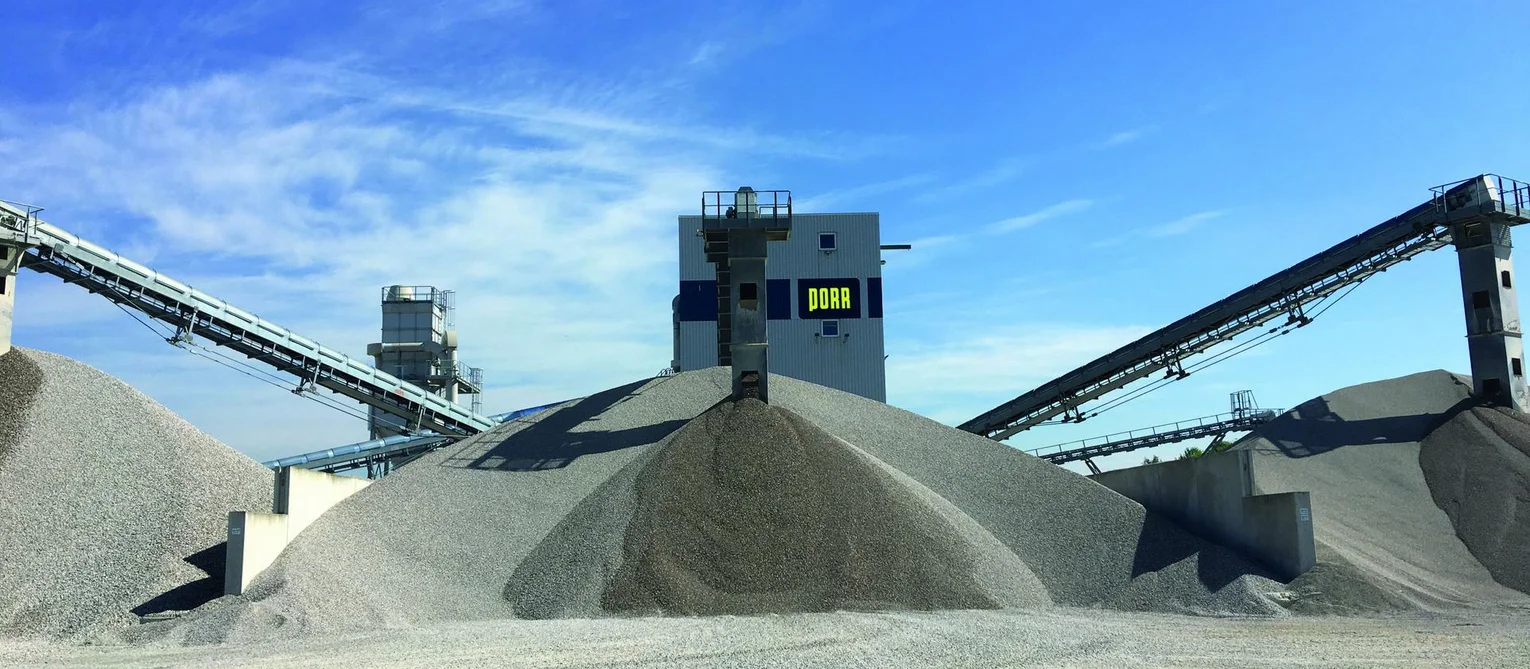 Bild zeigt das Kieswerk der PORR Mineralische Rohstoffe in Aschheim