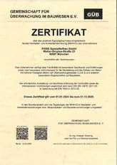 PORR Spezialtiefbau GUEB Eignungsnachweis Herstellung und Einbau MHAVO 2024 2025 PORR Spezialtiefbau GUEB Eignungsnachweis Herstellung und Einbau MHAVO 2024 2025